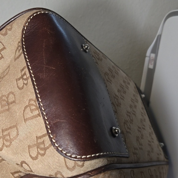 Dooney & Bourke Large Canvas Shoulder Tote Bag - Picture 12 of 17